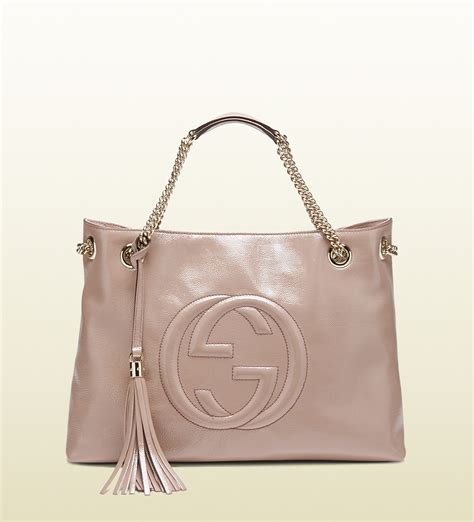 gucci soho tote pink|genuine gucci bag purse tote.